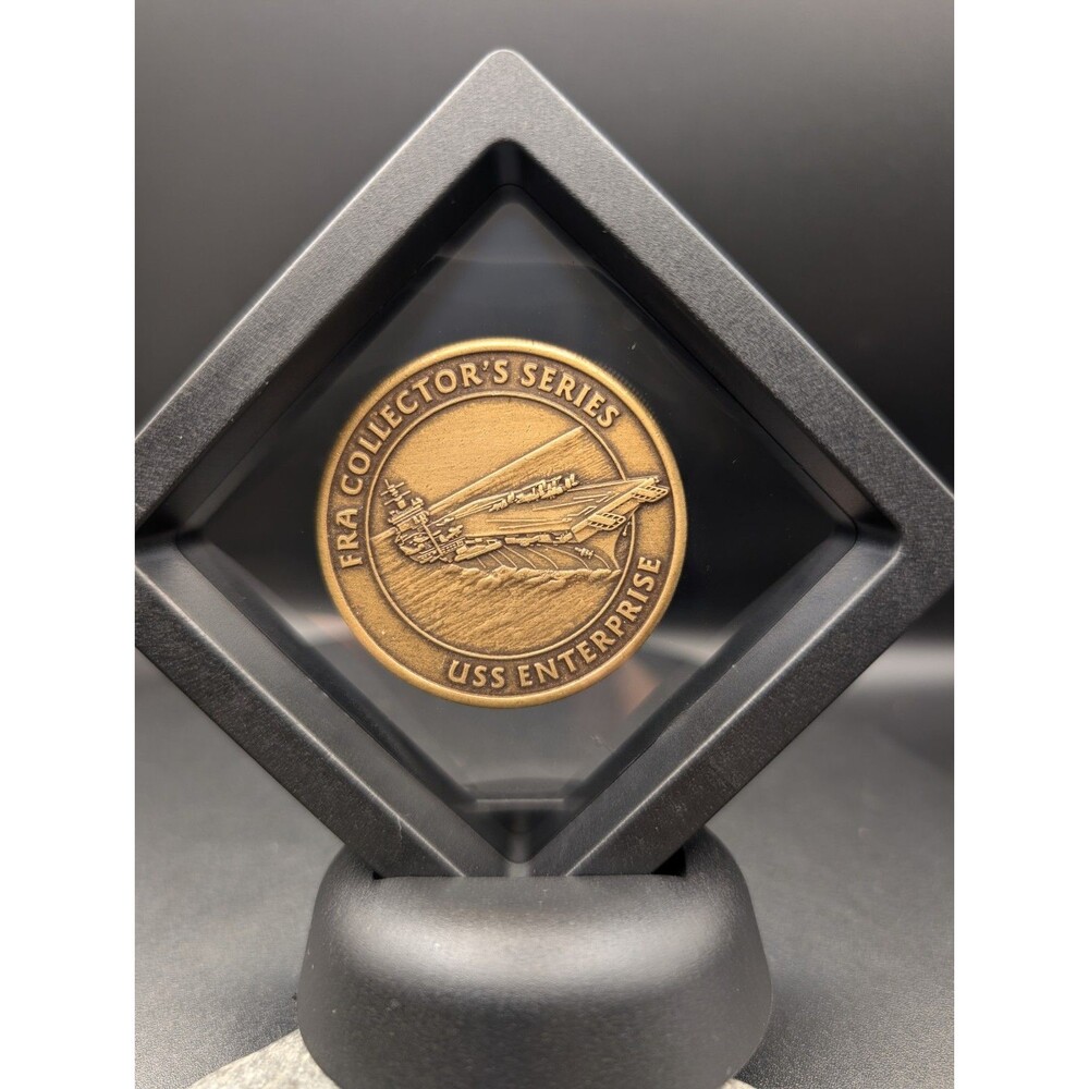 USS Enterprise Navy Coin • FRA Token • Military Commemorative Collectible